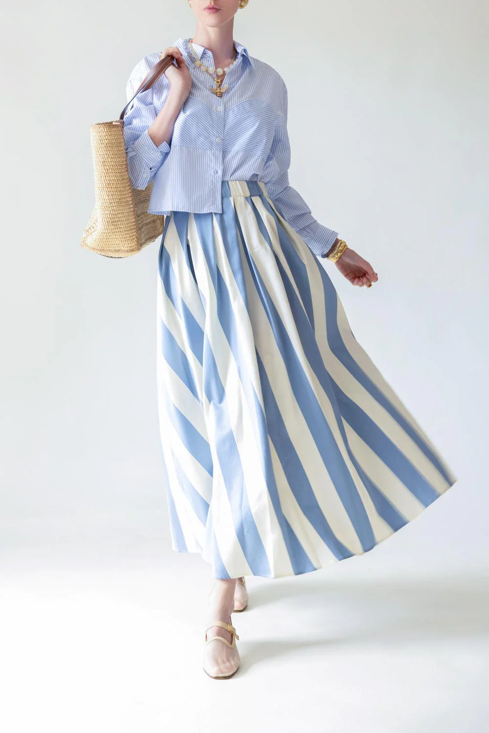 Vidim Stripe Skirt - Image 2