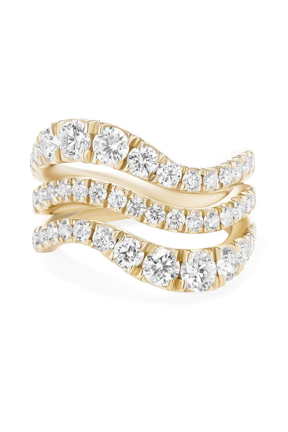 Clara Diamond Triple Wave Ring