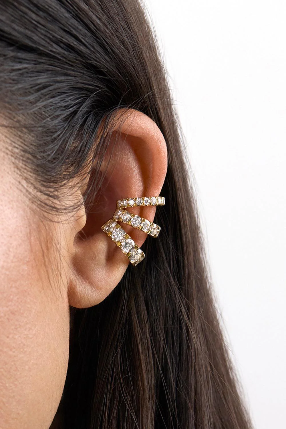 Diamond Clara Triple Ear Cuff - Image 3