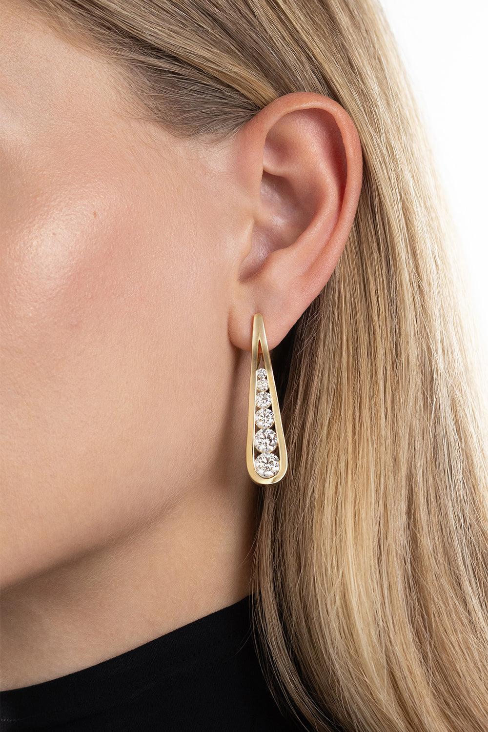 Diamond Large Daphne Joy Earrings - Image 3