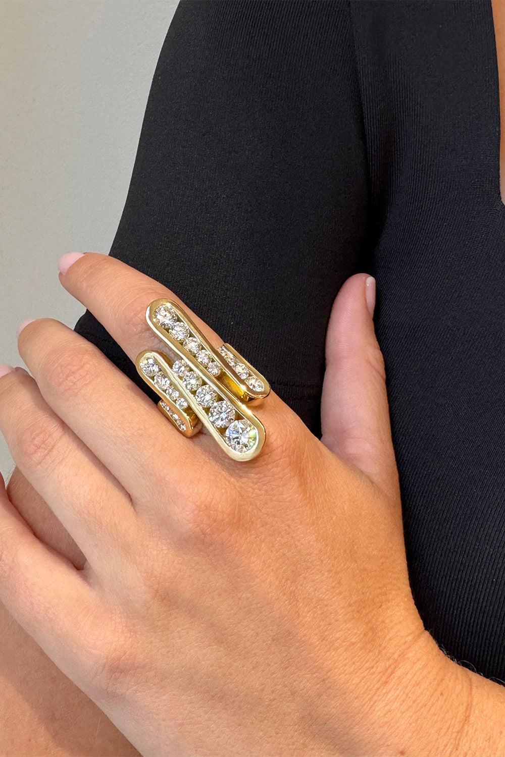 Diamond Large Daphne Joy Ring - Image 3
