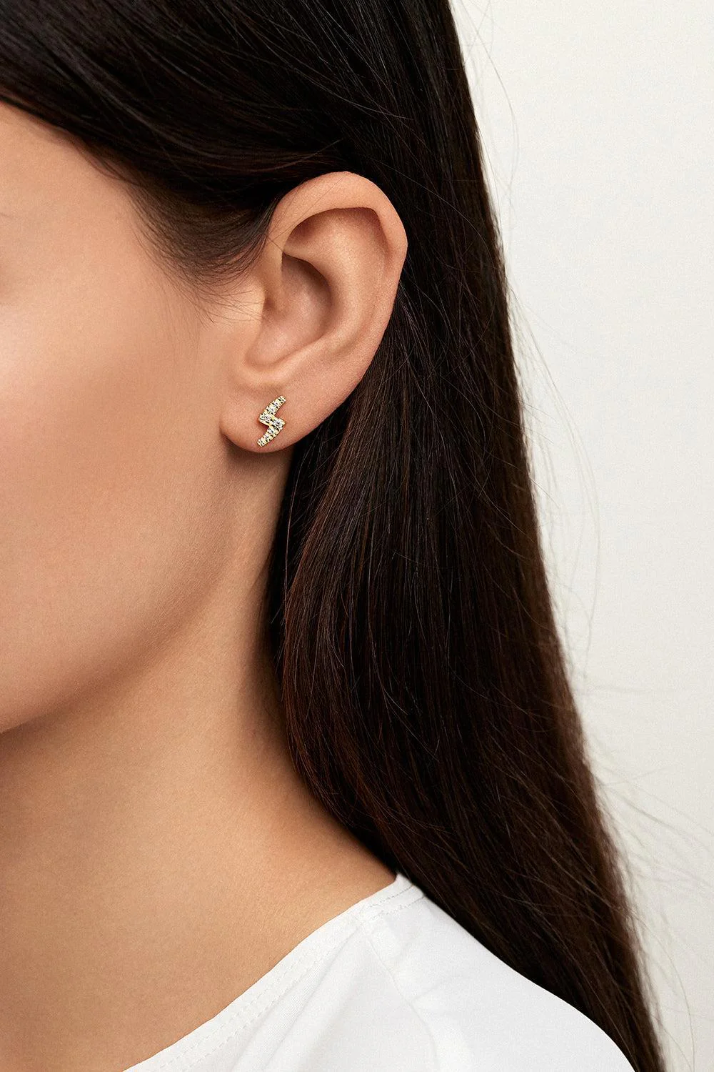 Diamond Lola Stud Earrings - Image 2