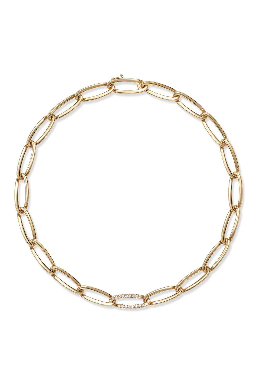 Diamond Medium Link Lulu Necklace