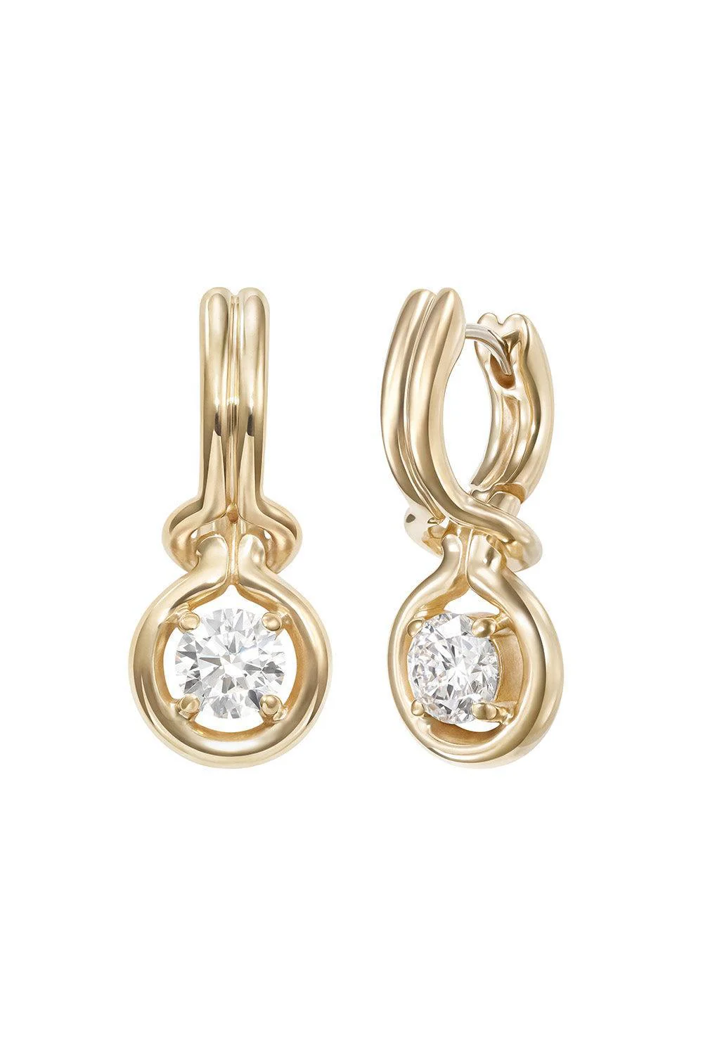 Diamond Medium Rocky Earrings