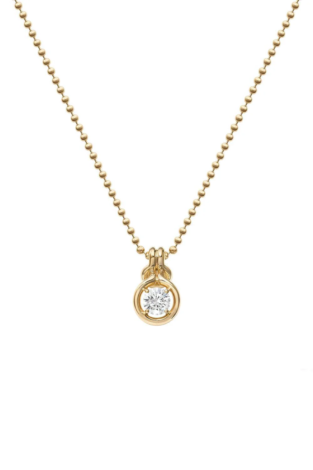 Diamond Medium Rocky Pendant Necklace