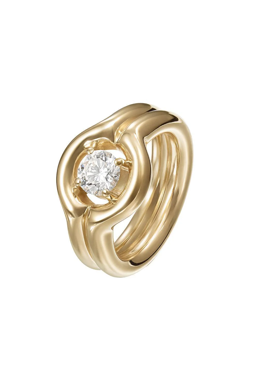 Diamond Rocky Pinky Ring