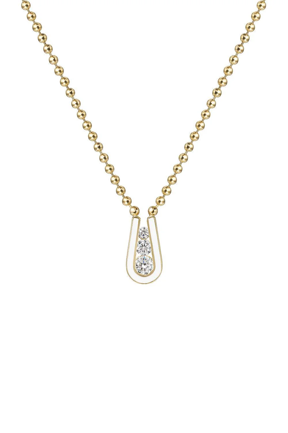 Diamond White Daphne Pendant Necklace