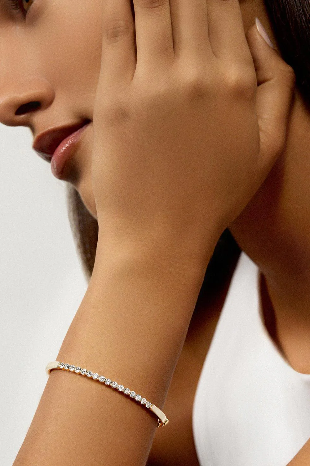 Honey Diamond Cuff Bracelet - Image 2