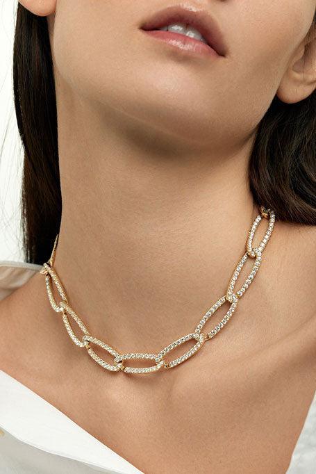 Large Diamond Lulu Necklace - Image 2