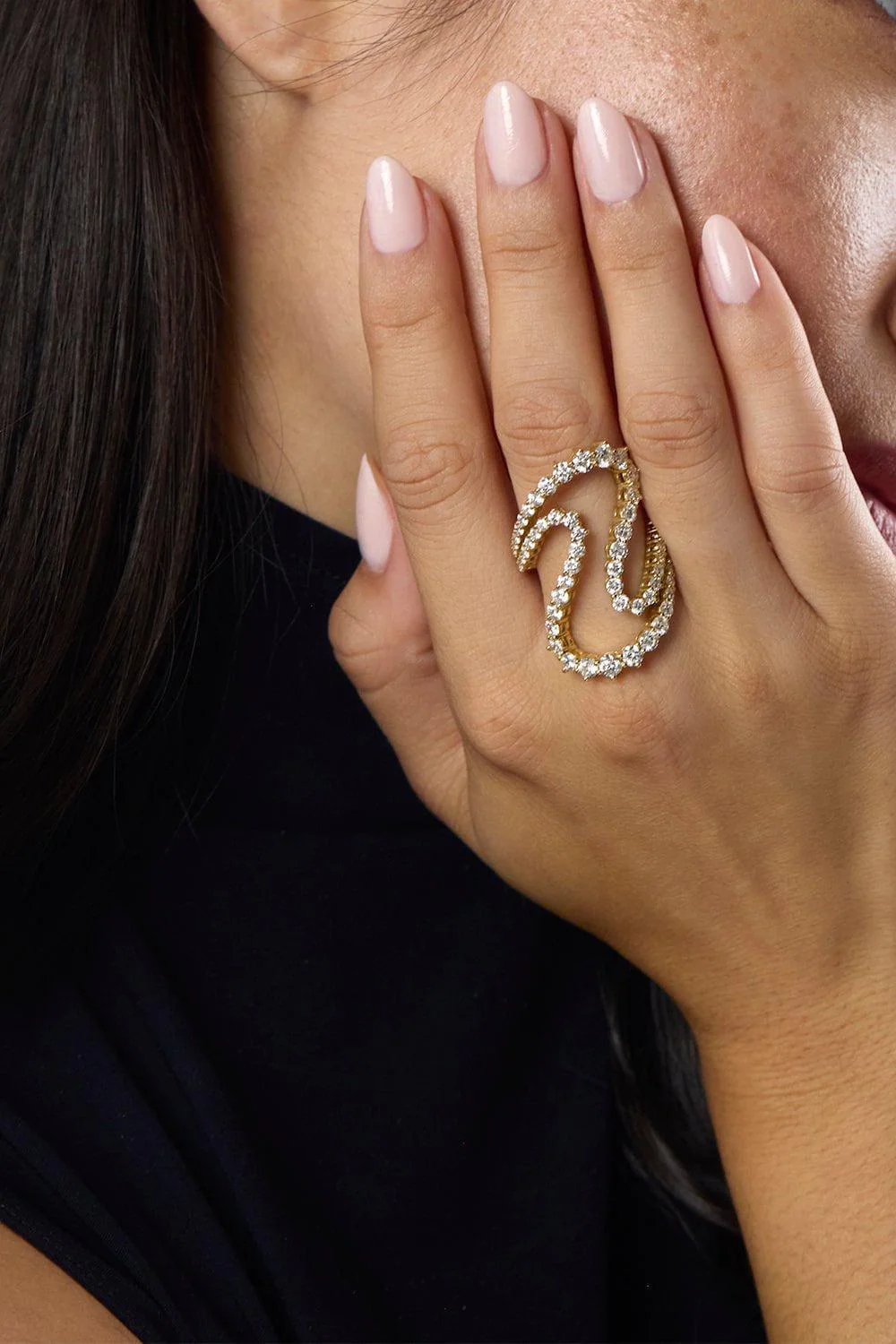 Large Hannah Diamond Ring - Image 2