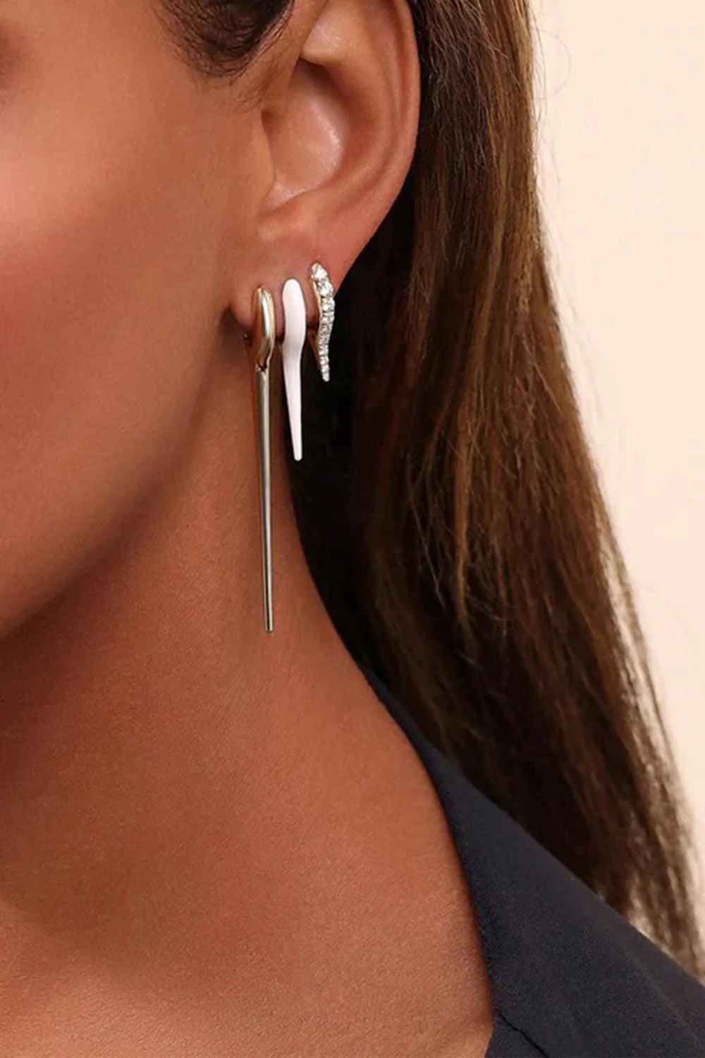 Large Lola Needle Earrings - Image 2