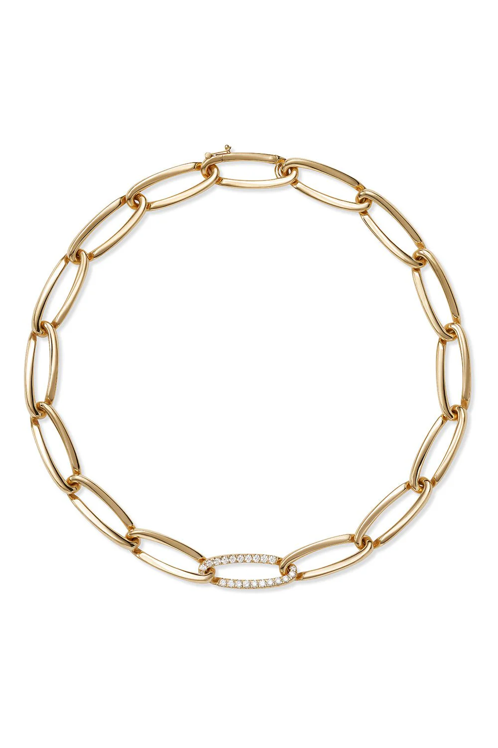 Large Lulu Partial Diamond Necklace
