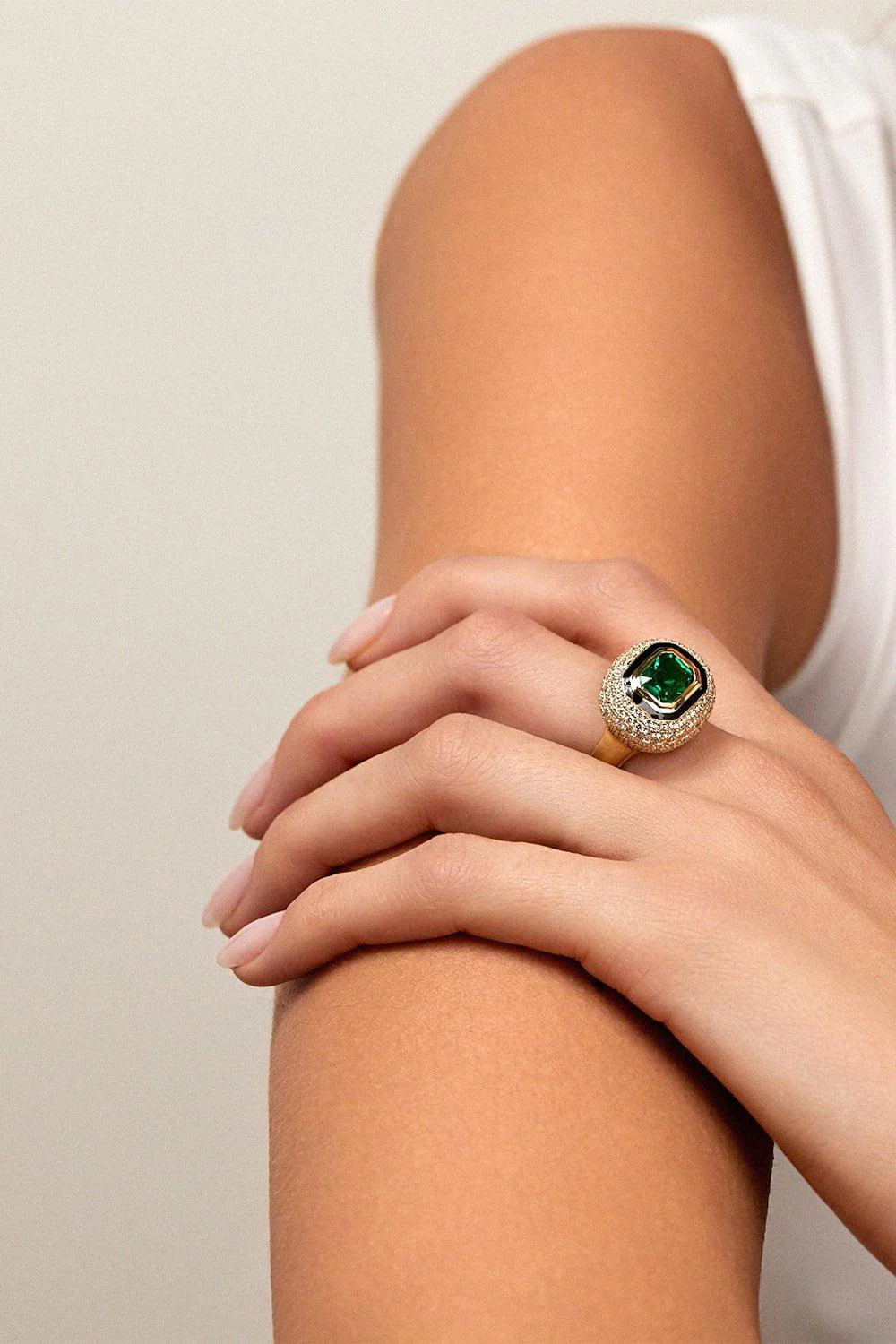 Lenox Emerald Bubble Ring - Image 2