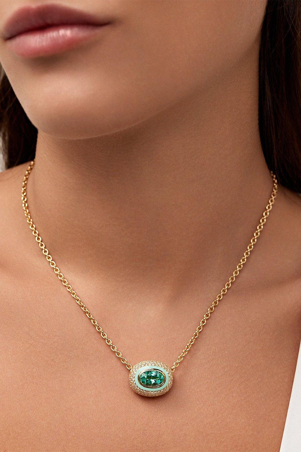 Lenox Paraiba Pendant Necklace - Image 2