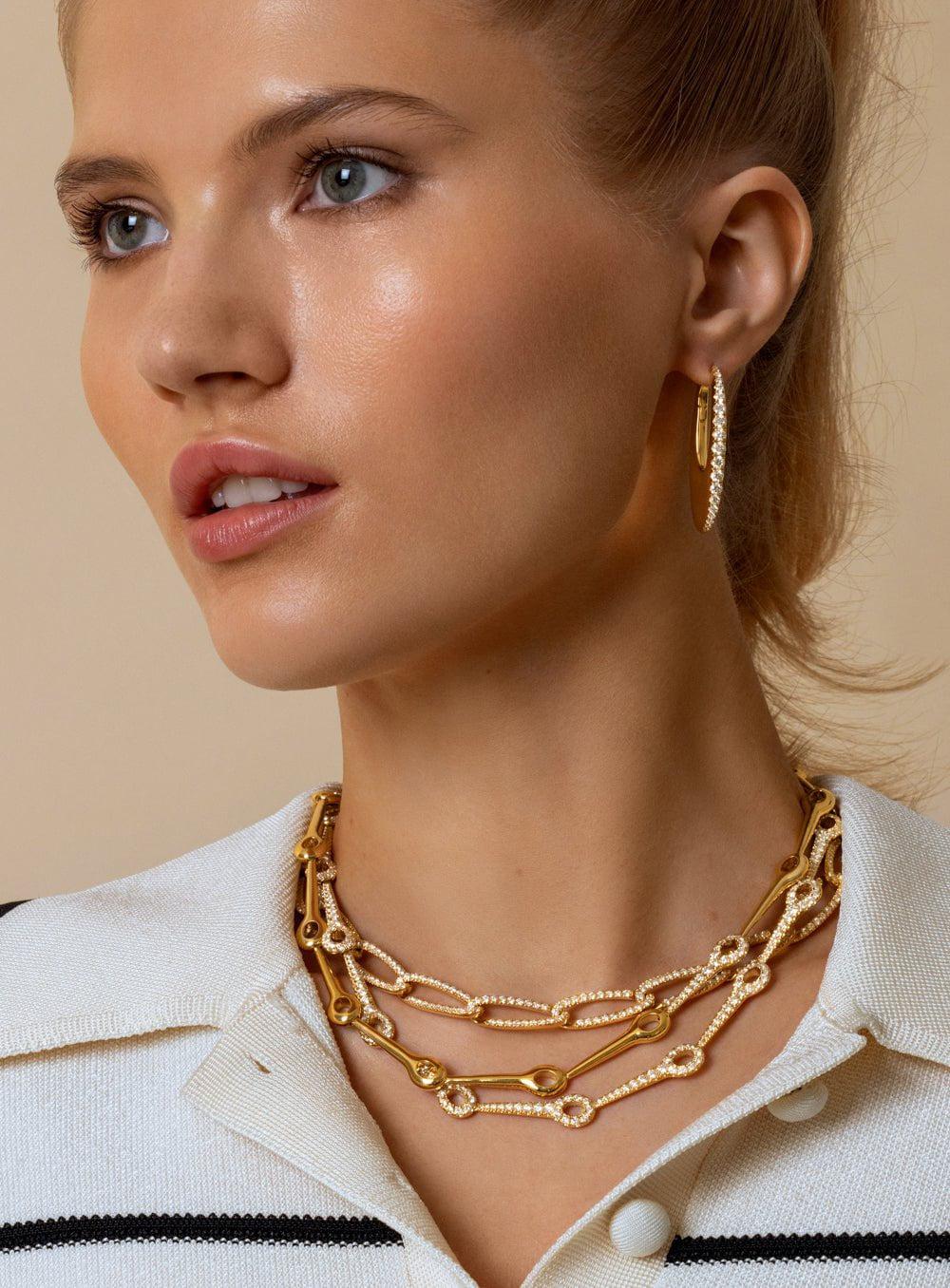 Lola Needle Linked Necklace