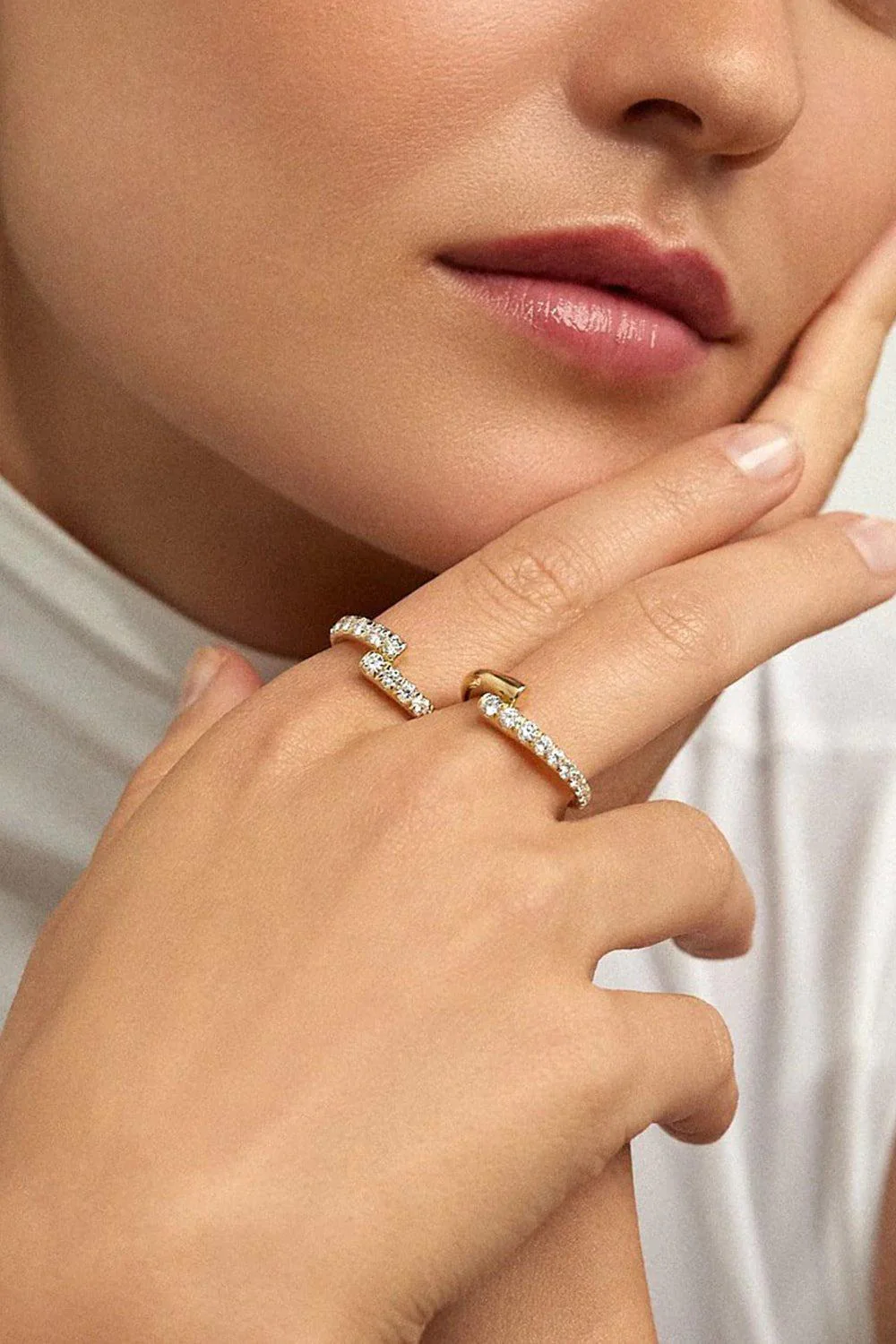 Lola Partial Diamond Ring - Image 2