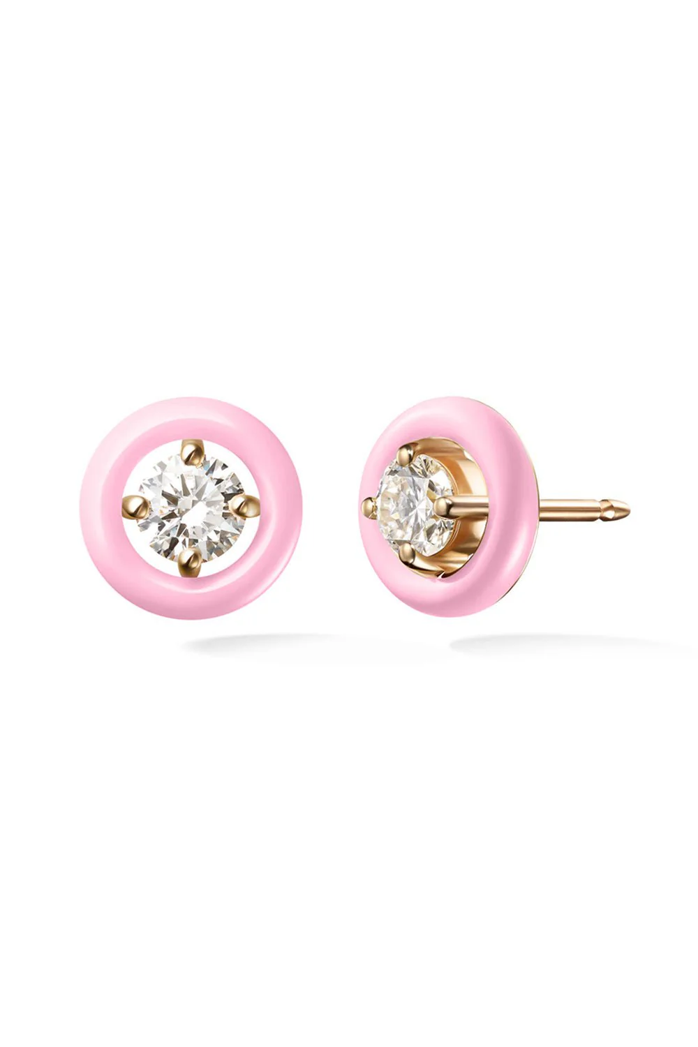Marissa Pink Sylvia Diamond Stud Earrings