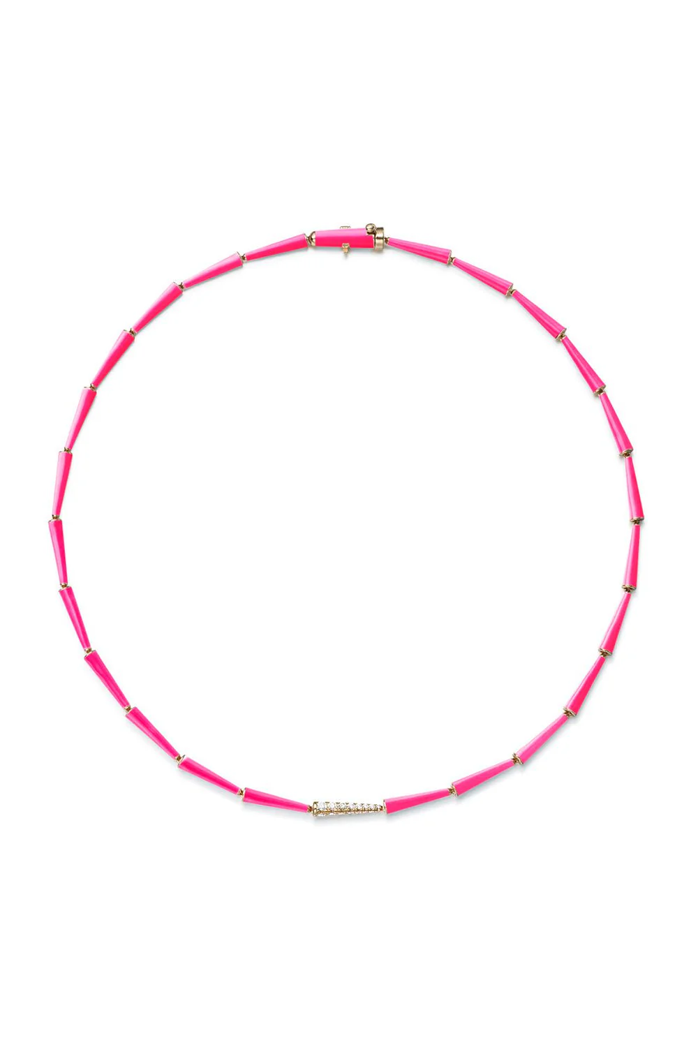 Neon Pink Lola Linked Necklace