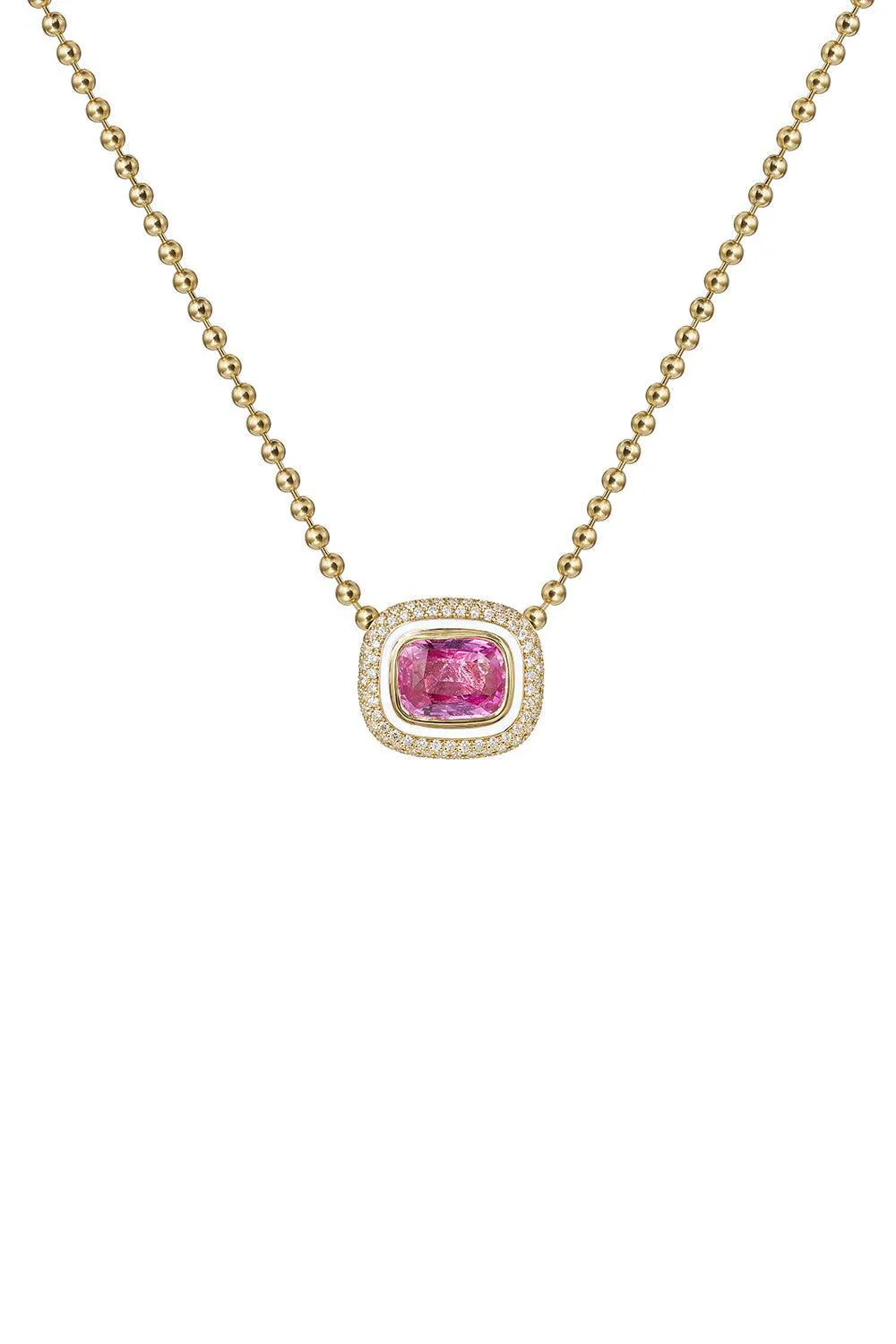 Pink Sapphire Lenox Pendant Necklace