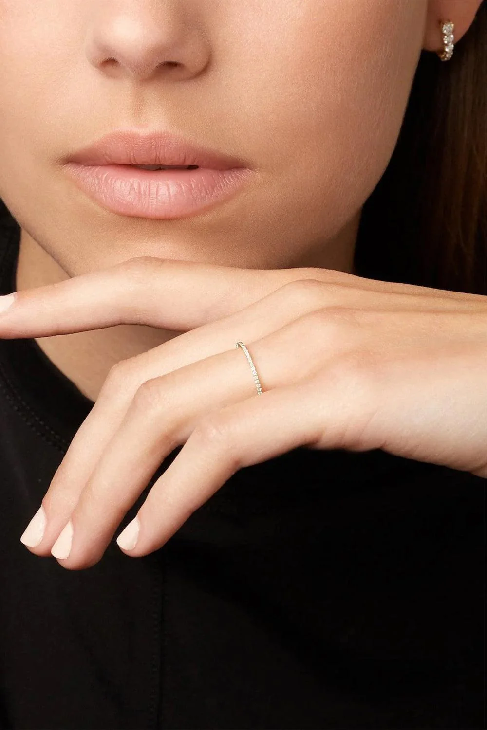 Sadie Eternity Band - Yellow Gold - 1mm - Image 2
