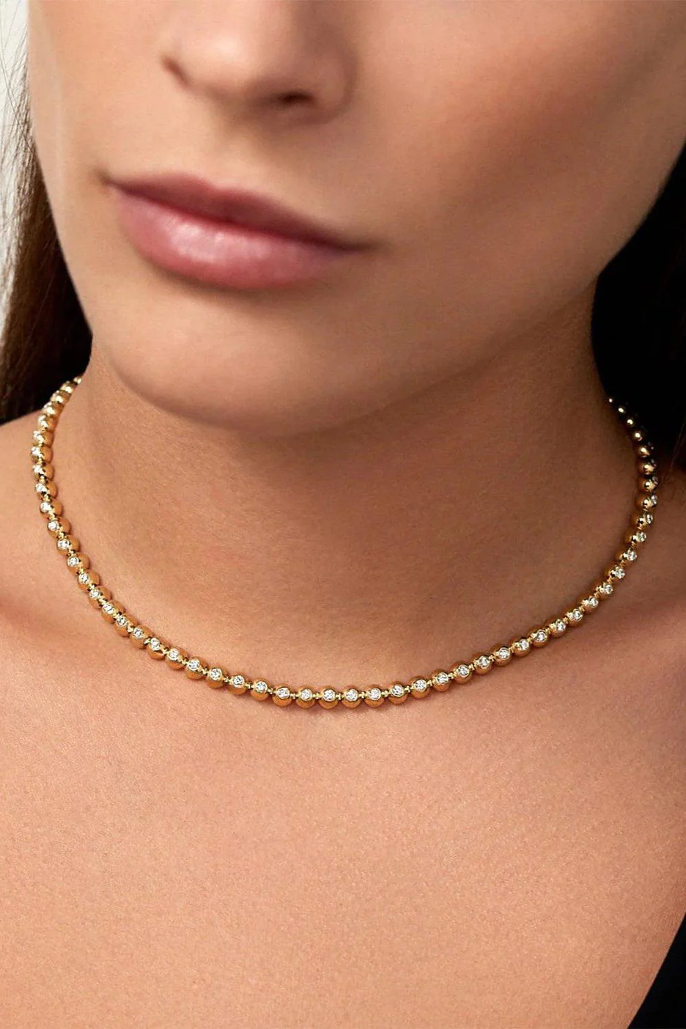 Small Audrey Tennis Necklace - Image 2