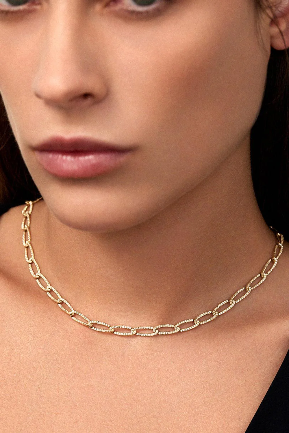 Small Lulu Diamond Necklace - White Gold - Image 2