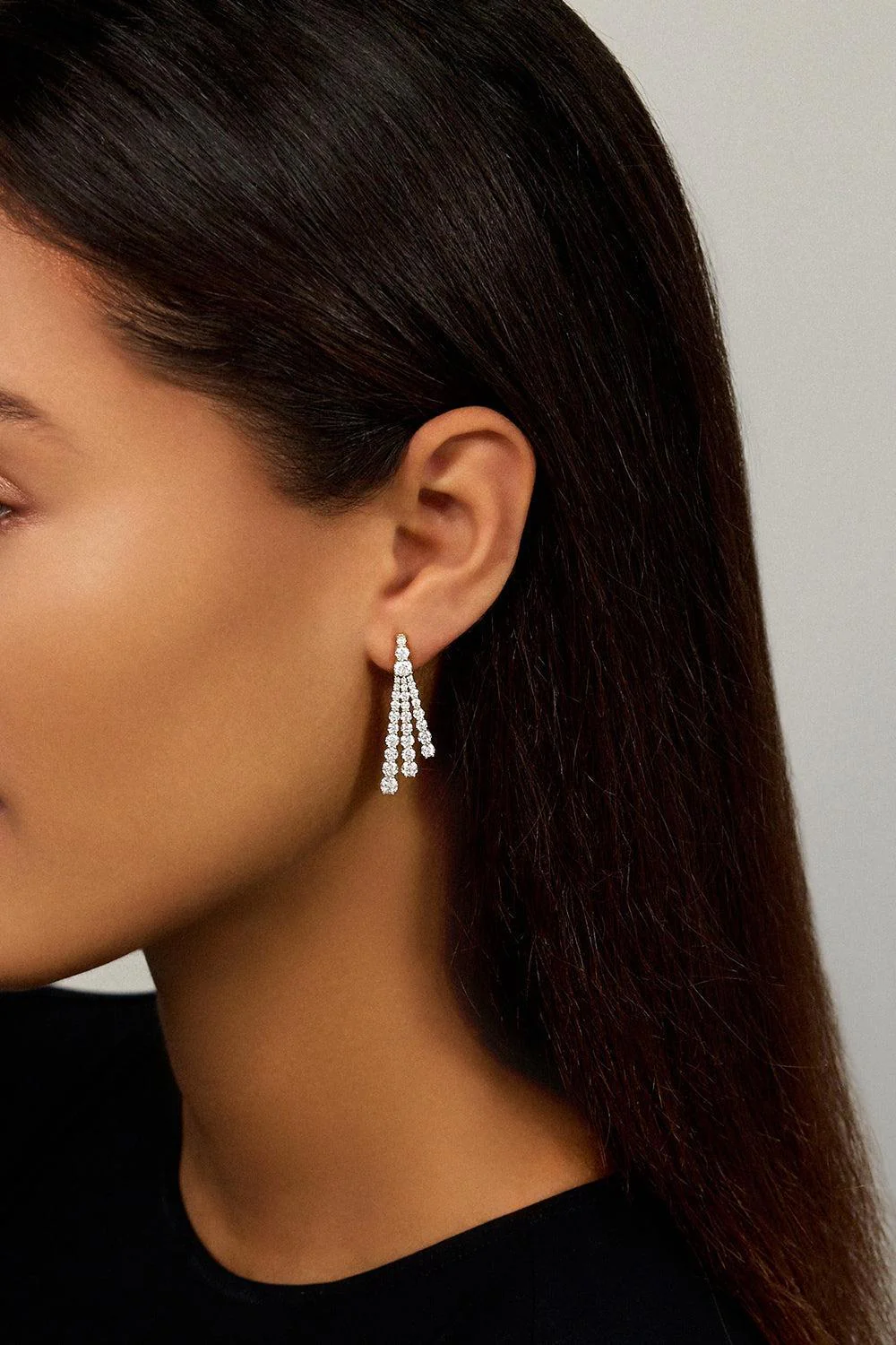 Small Sydney Diamond Earrings - Image 2