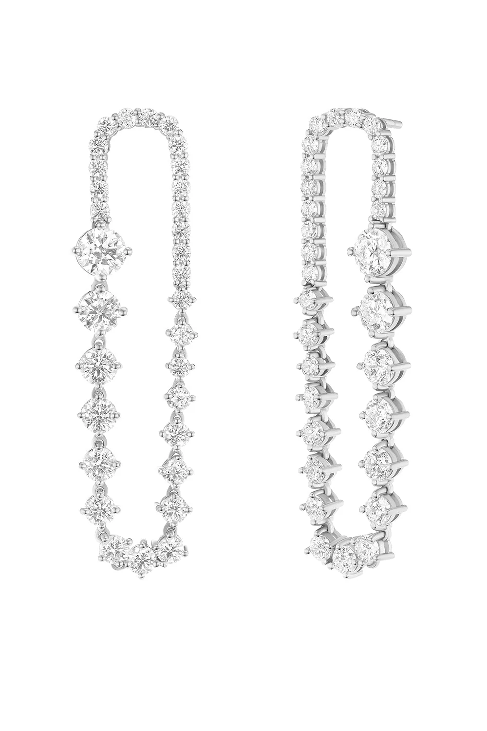 Stella Diamond Ellipse Earrings