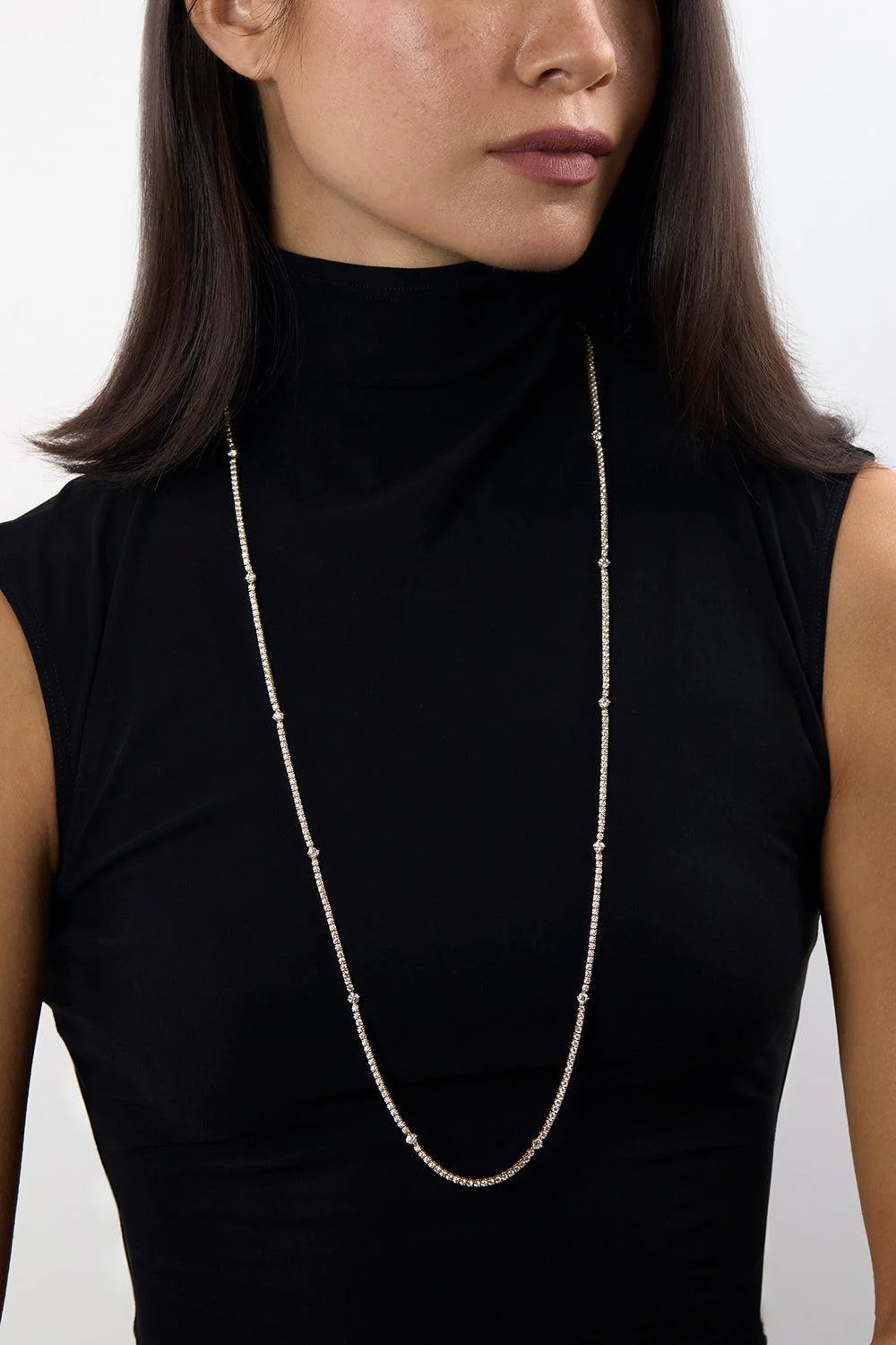 Stella Diamond Station Necklace - Image 2