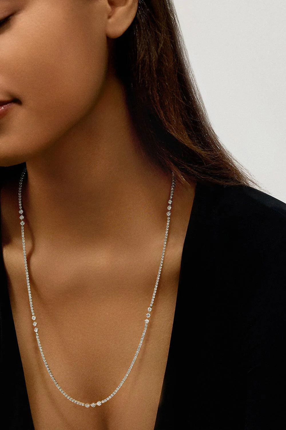 Stella Diamond Triple Station Necklace - Image 2