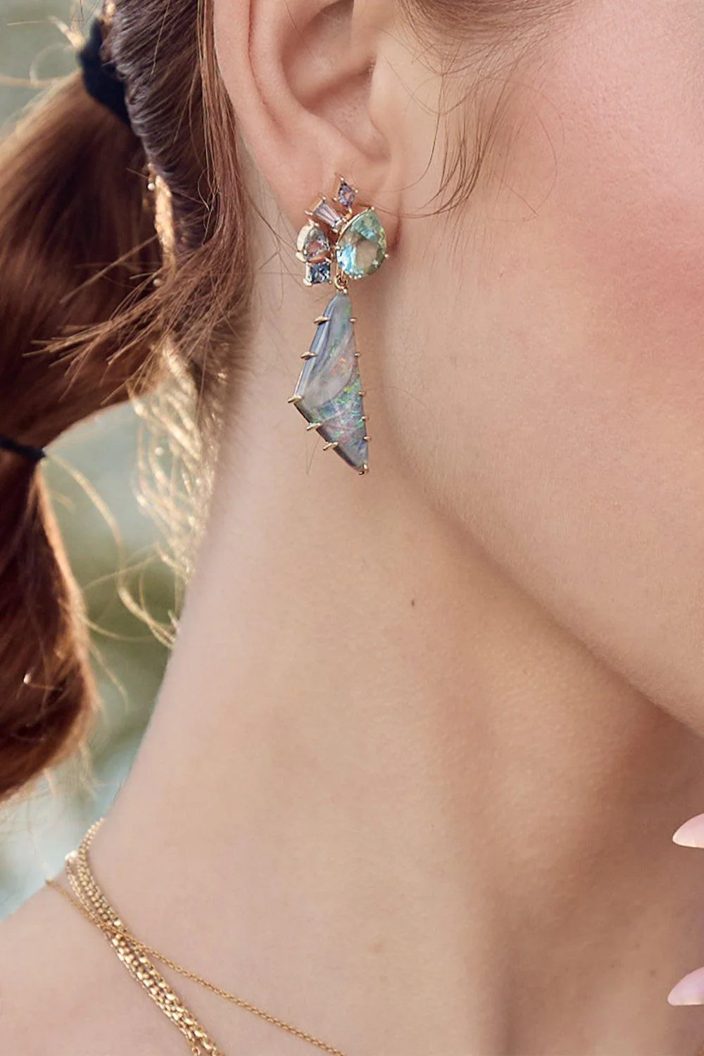 Atmospheric Dimension Opal Earrings - Image 2