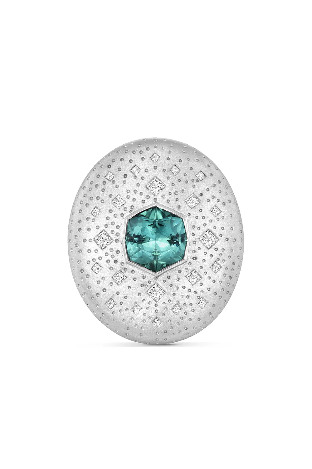 Chaos Tourmaline Diamond Ring