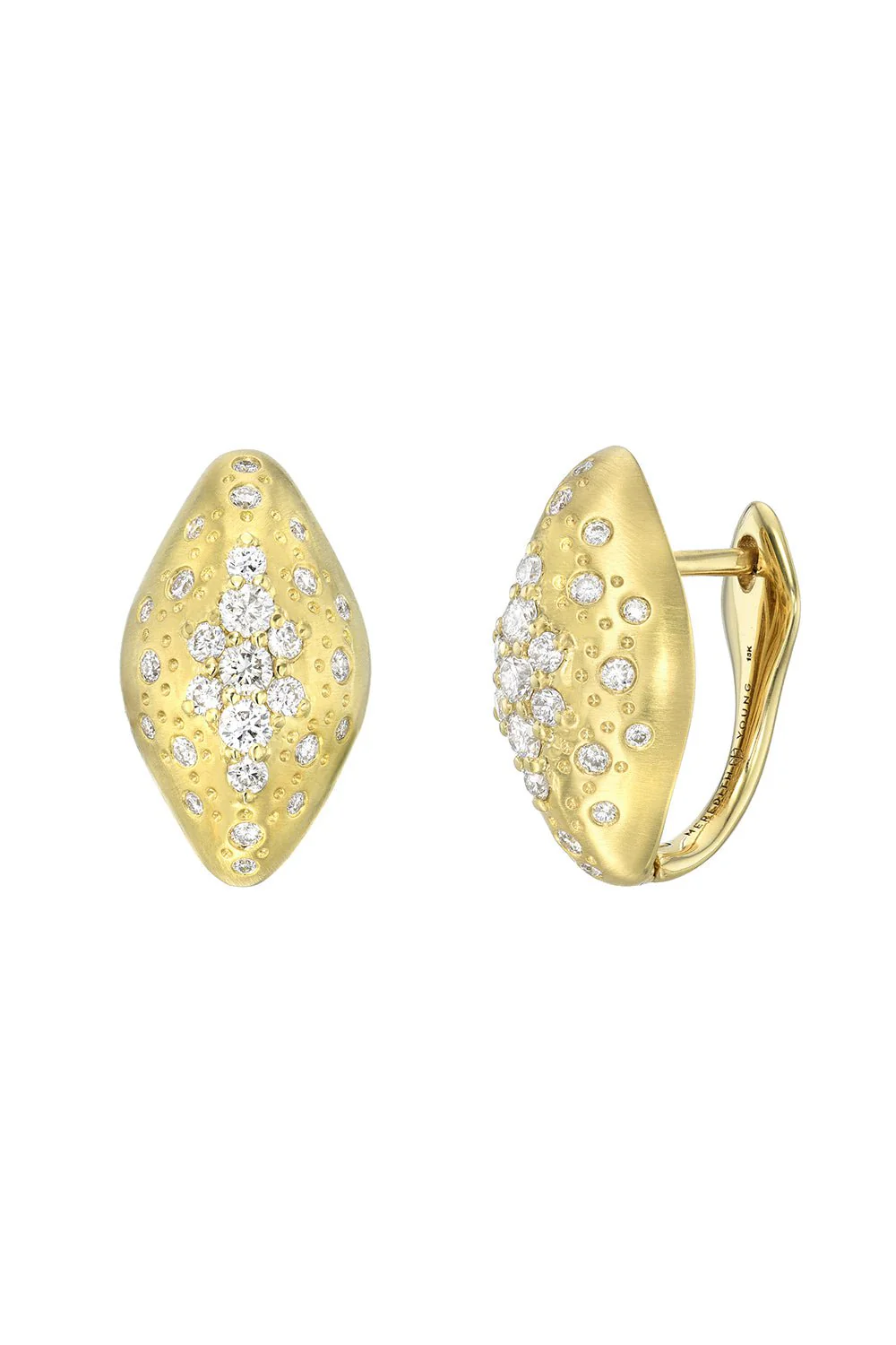 Diamond Huggie Earrings