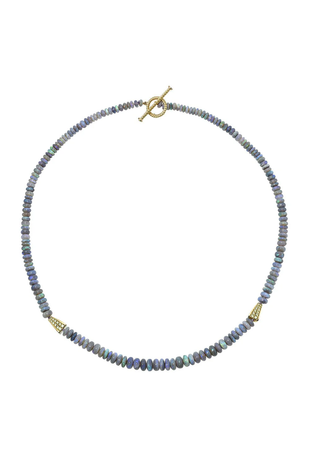 Purple Opal Demantoid Garnet Necklace
