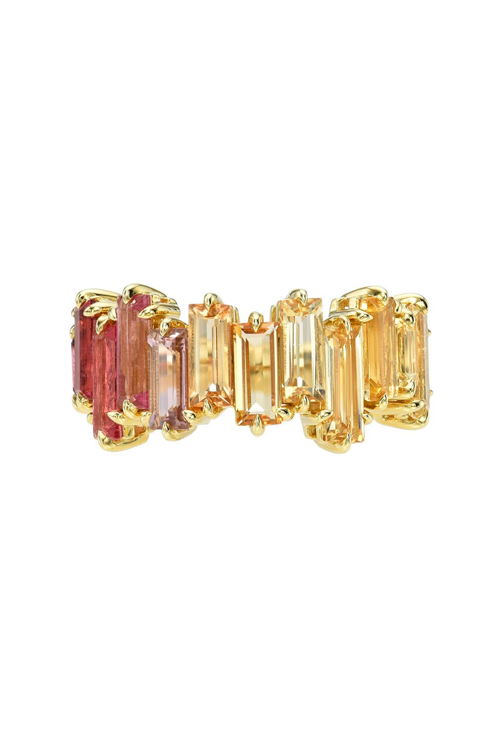 Sunset Baguette Ring