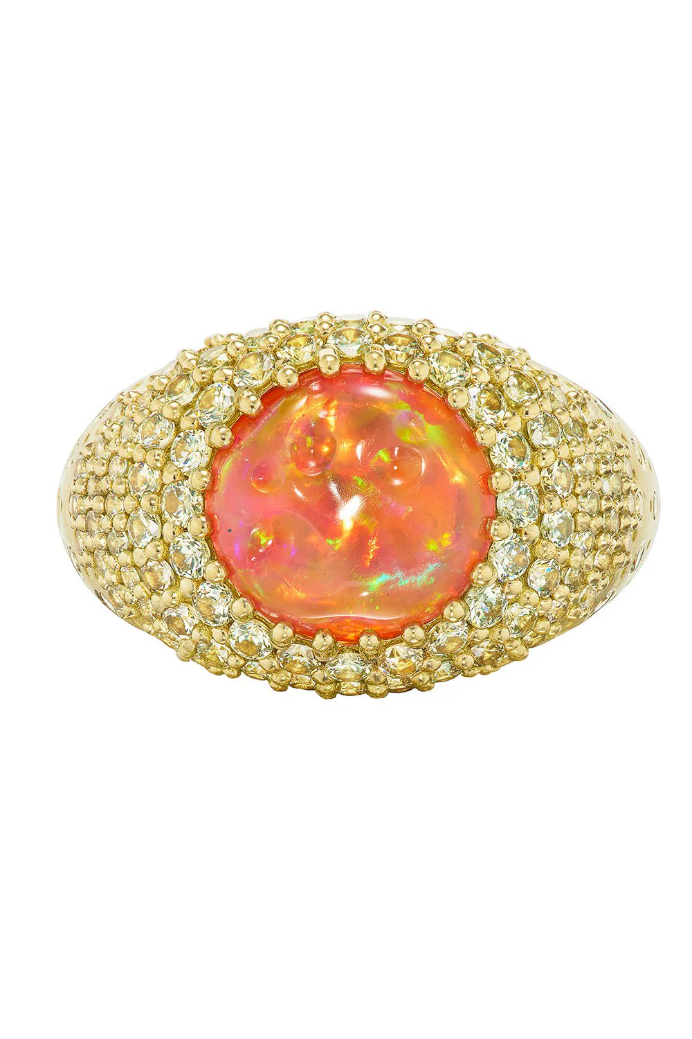 Supernova Fire Opal Ring