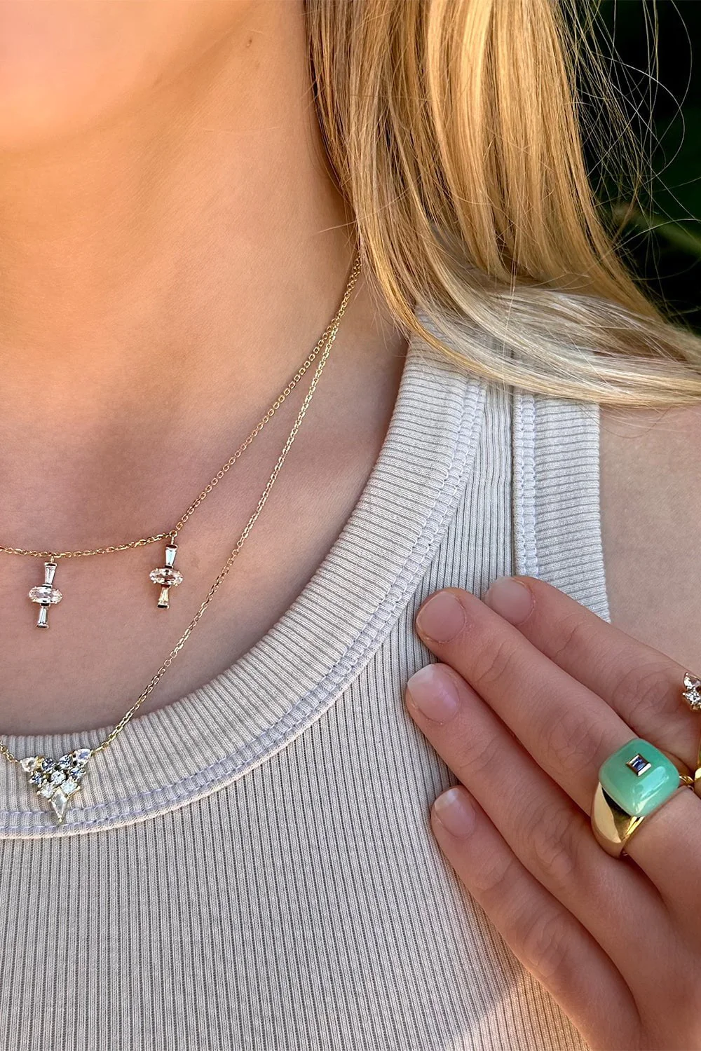 Three Charm Necklace - Image 2