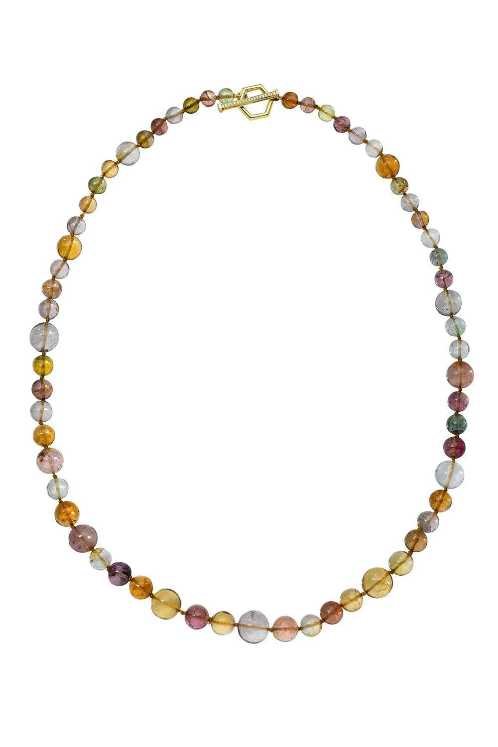 Tourmaline Diamond Painted Desert Necklace