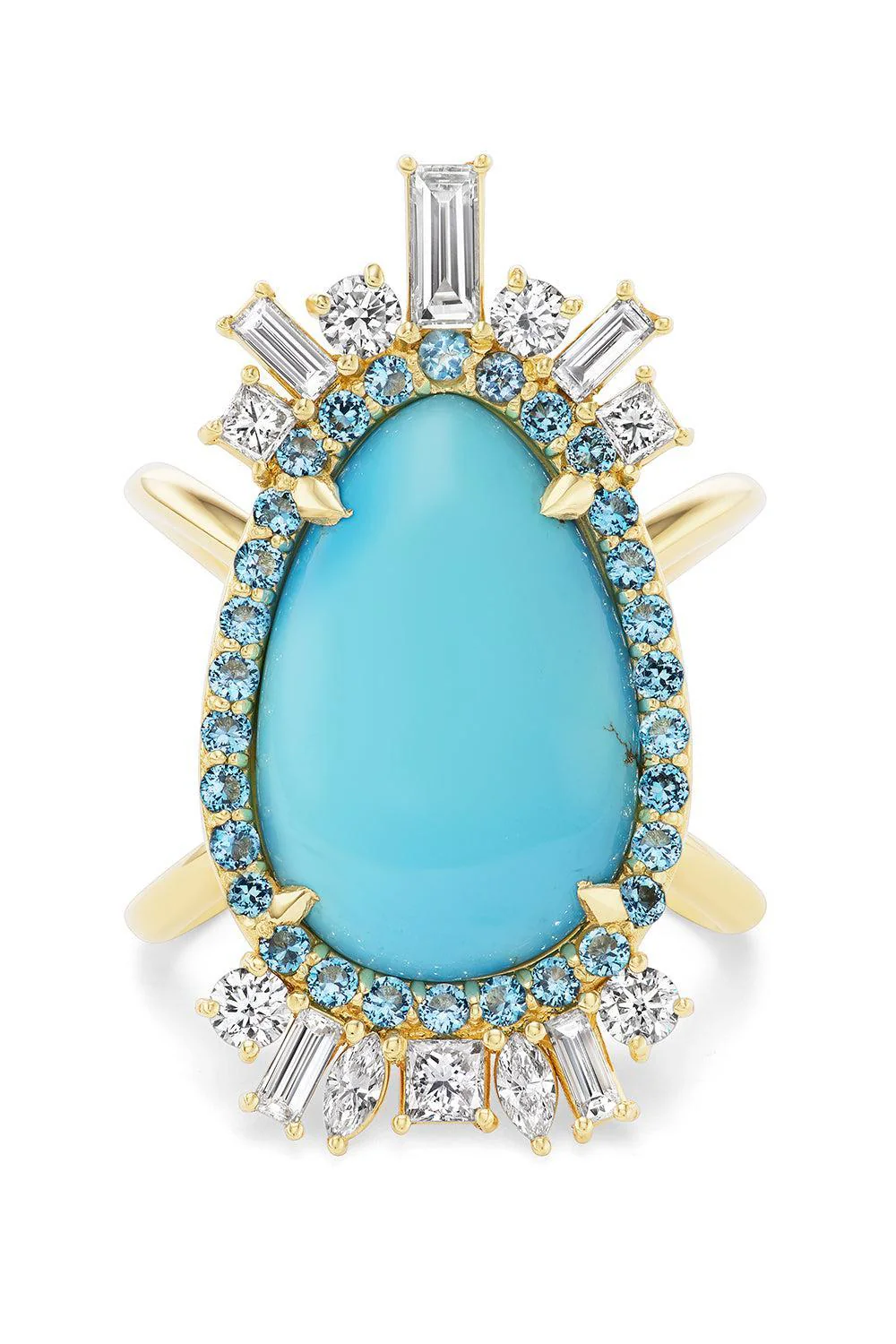 Turquoise Diamond Clear Skies Ring