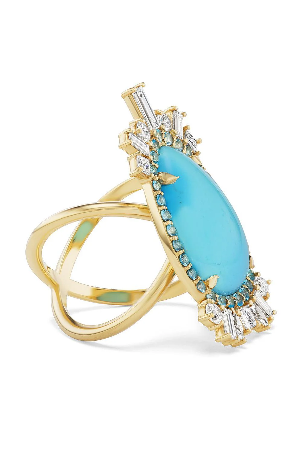 Turquoise Diamond Clear Skies Ring - Image 4