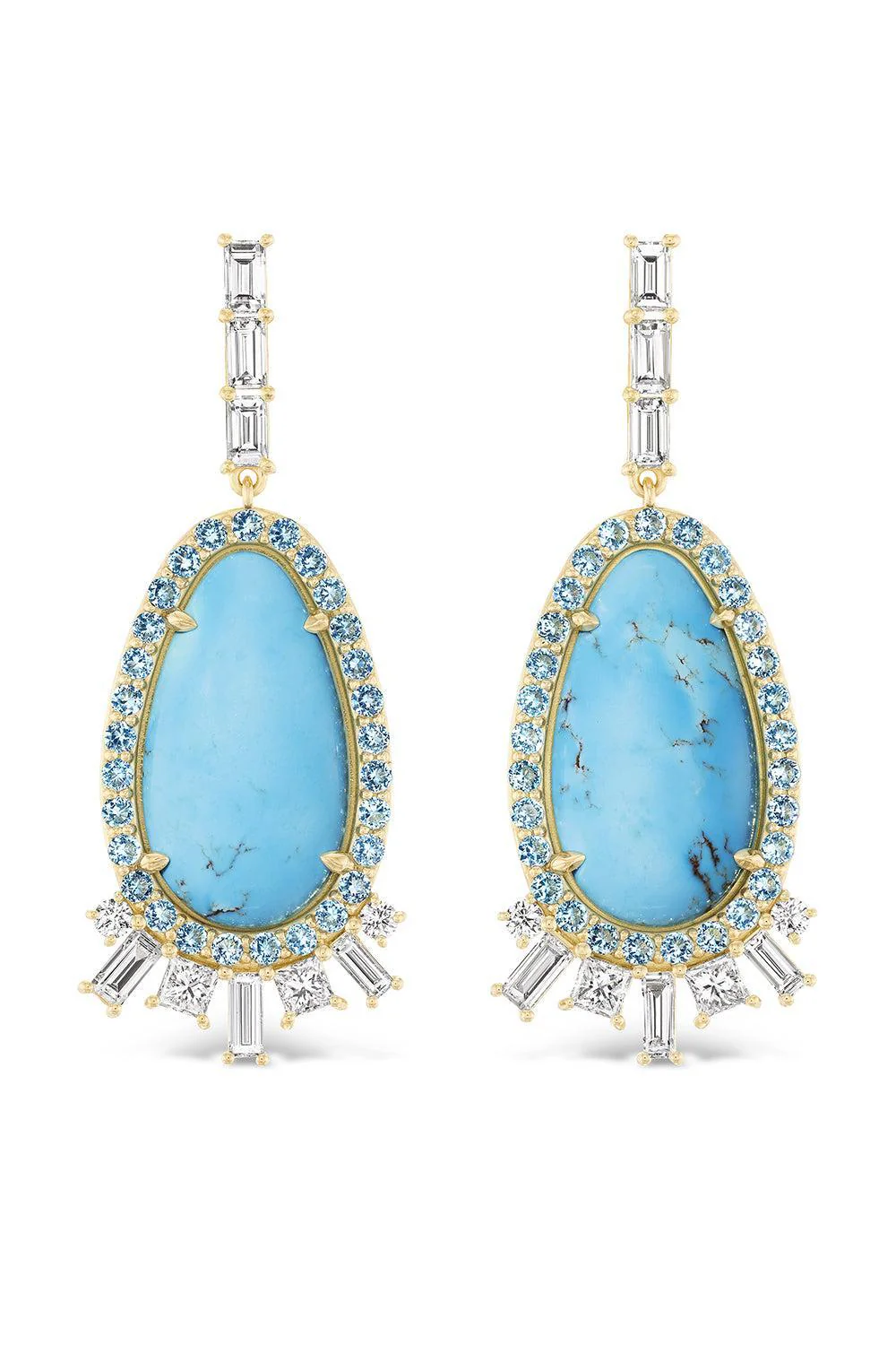 Turquoise Topaz Clear Skies Earrings