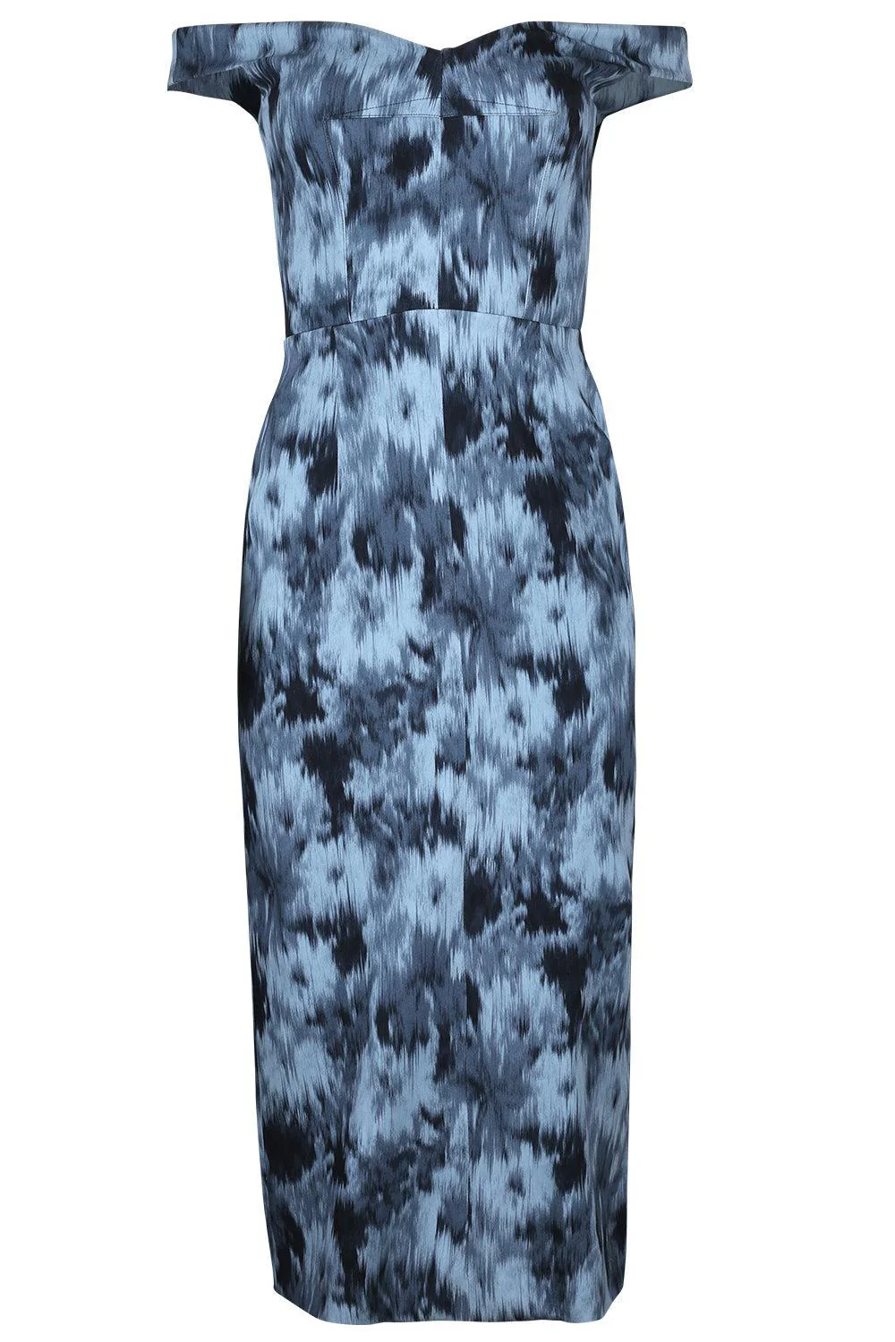 Portrait Neck Sheath Dress