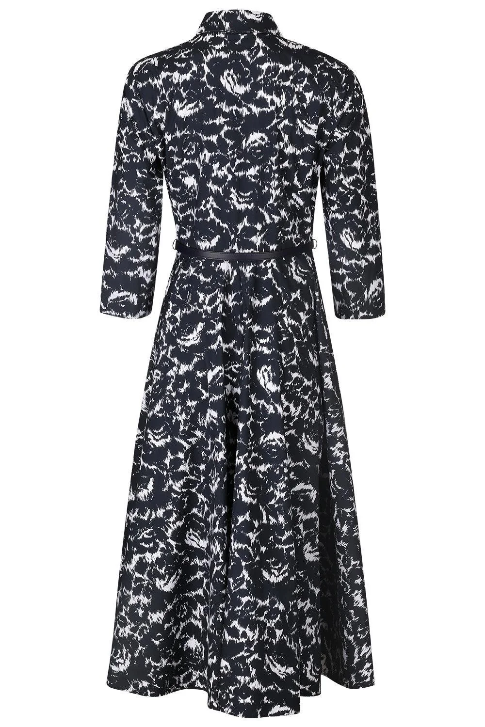 Quarter Sleeve Belted Shirt Dress - Image 2