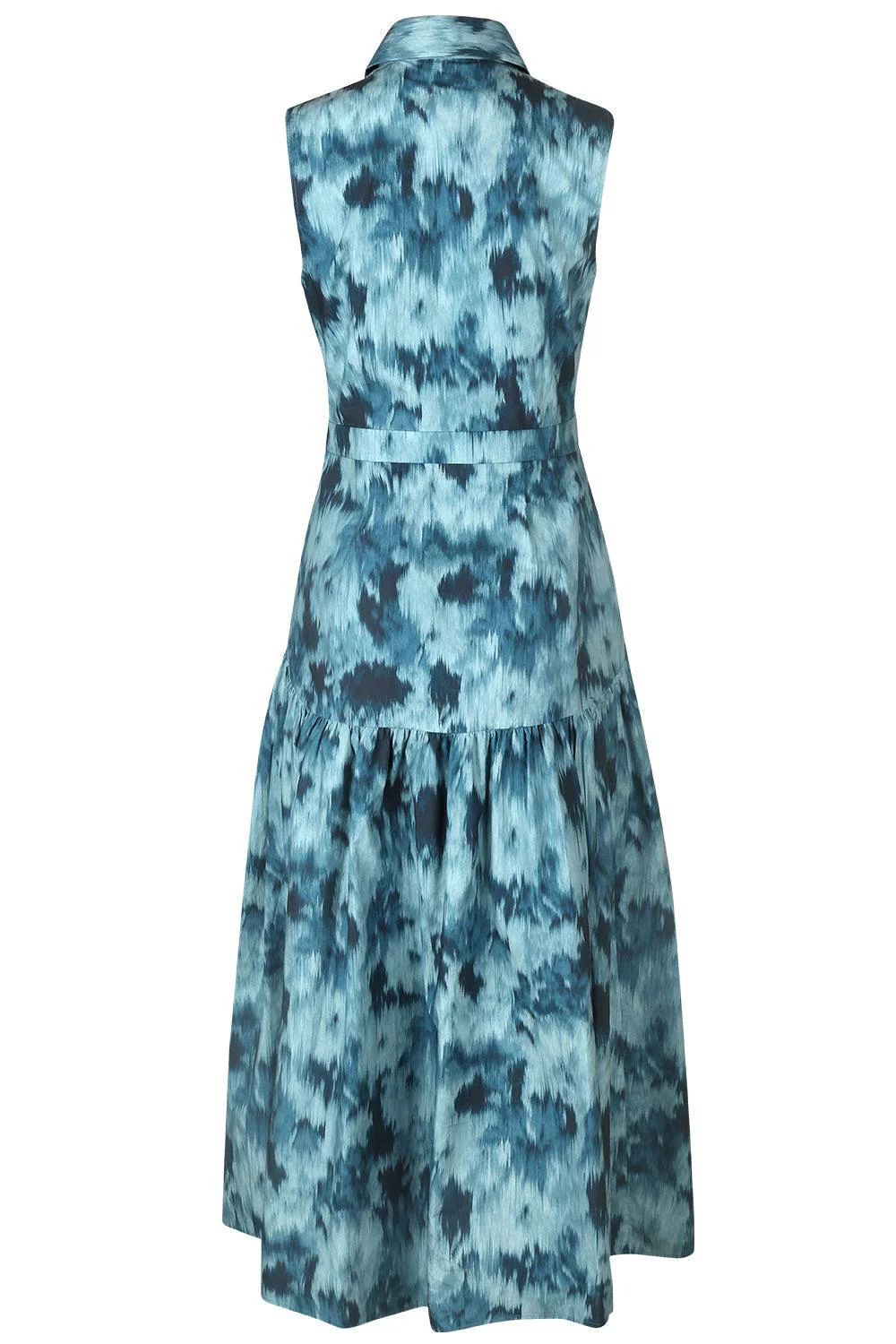 Sleeveless Drop Waist Shirt Dress - Image 2