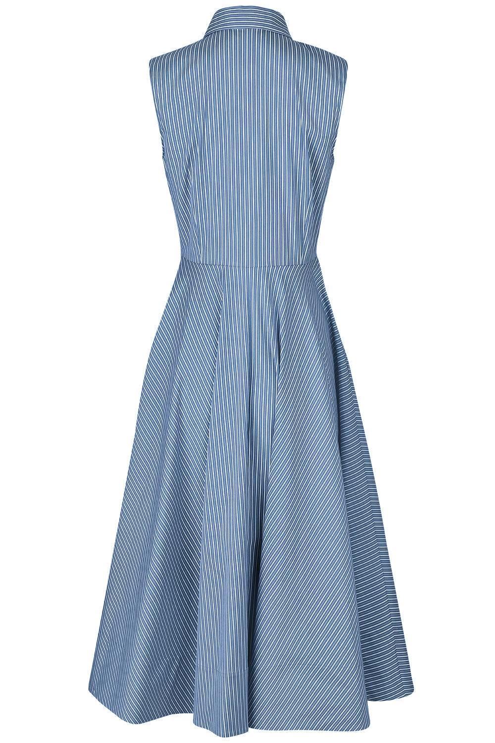 Sleeveless Midi Shirt Dress - Image 5