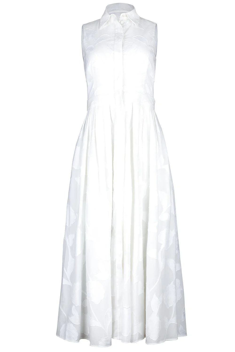 Sleeveless Shirt Dress