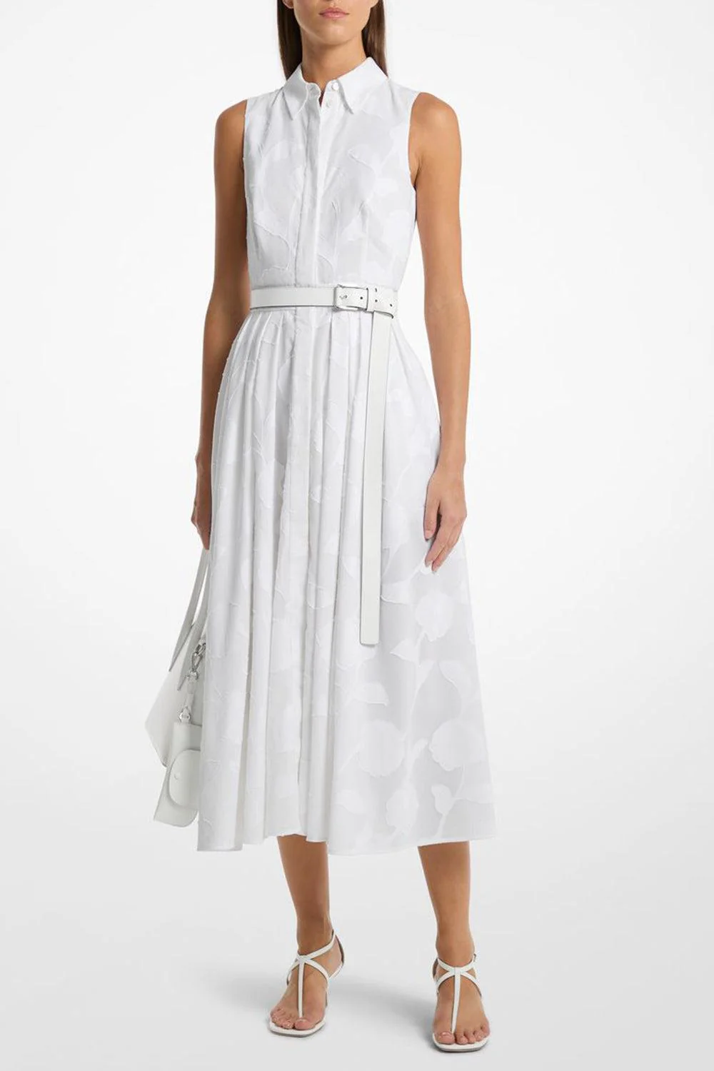 Sleeveless Shirt Dress - Image 2