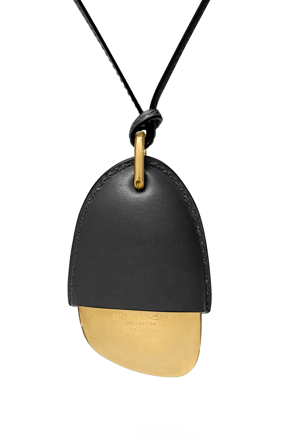 Stone Pendant Necklace - Black - Image 3