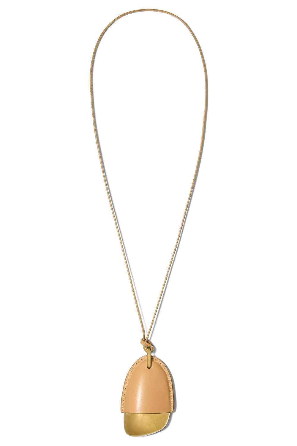 Stone Pendant Necklace - Cashew