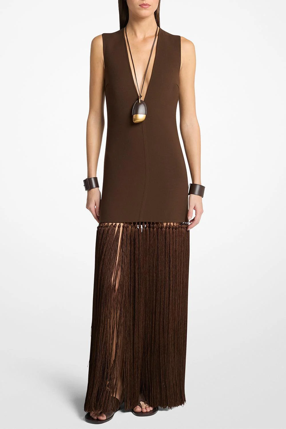 V Neck Tassel Dress - Image 2